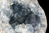 Blue Celestine (Celestite) Crystal Geode - Huge Crystals! #87135-2